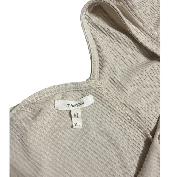 Maurices Beige Lace-Up Tank Top - Picture 3 of 9